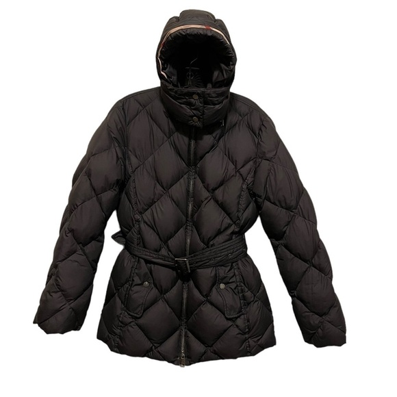 Burberry Brit Diamond Quilted Down Women Jacket Size M - Picture 2 of 13